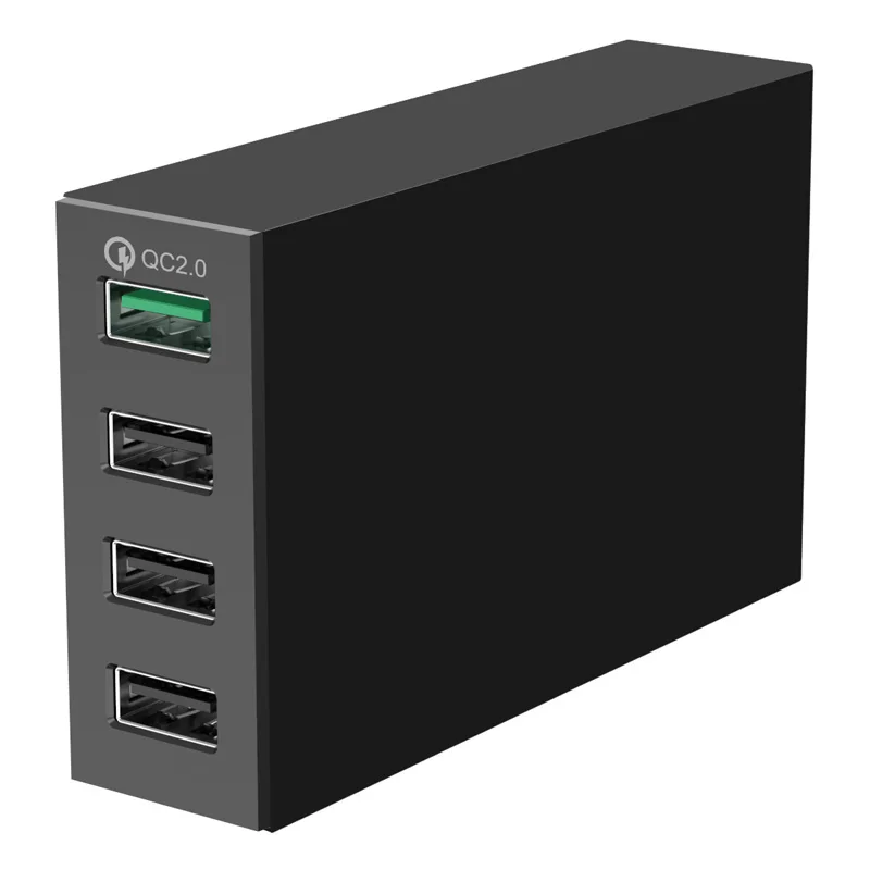 orico qc2 0 fast charger 4 ports usb charger desktop 34w 5v 2 4a cell phone tablet charging station for iphone samsung xiaomi free global shipping