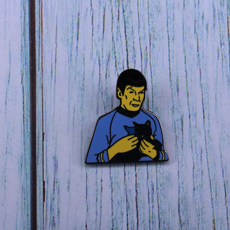 Значки для сумок, булавки-значки Star Treks Glitter Rainbow Proudly Go Spock Starfleet Enamel Pin Brooches Bag Lapel Pins Cartoon Anime Badge Backpack Jewerly.