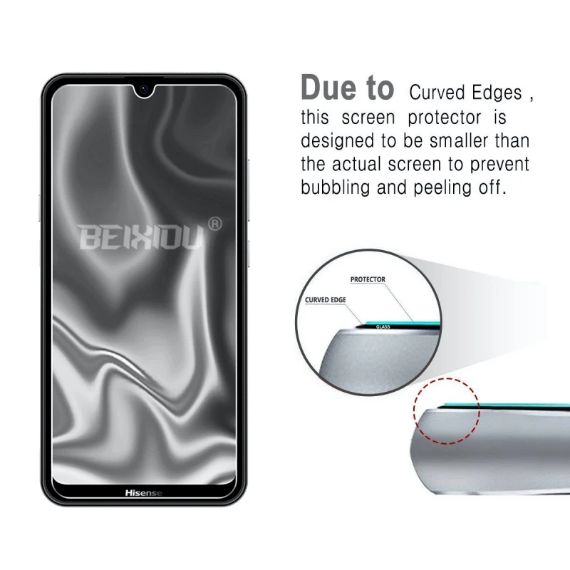 2 шт Полное закаленное стекло для HISENSE H30 LITE защита экрана 2.5D 9h защитная пленка |