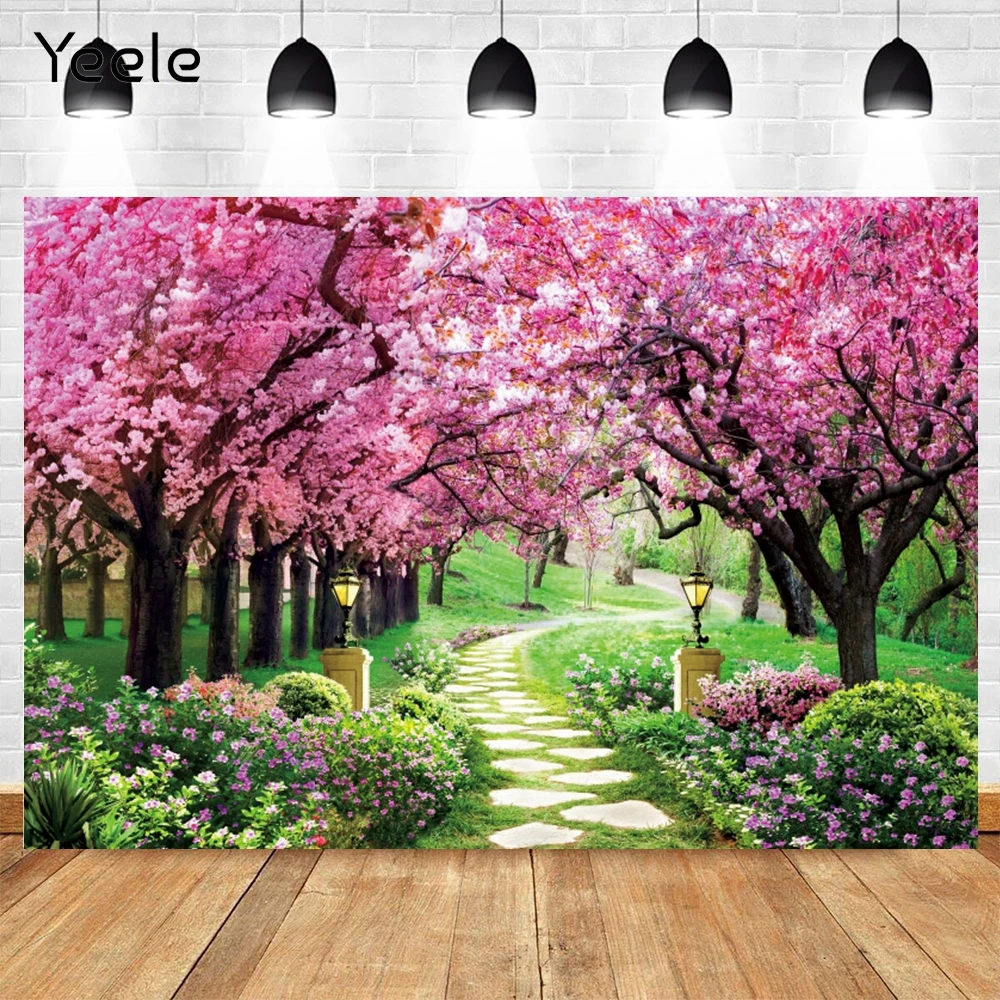 

Yeele Spring Floral Flower Park Garden Nature Scenery Scene Photography Backdrops Vinyl Photo Background For Studio Photophone
