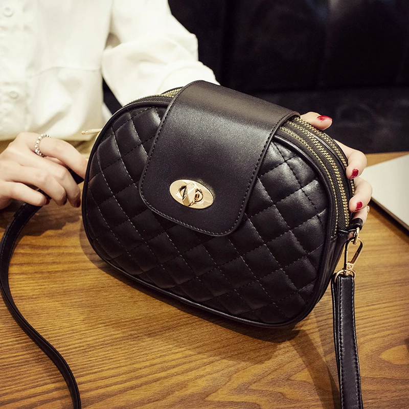 

Hot Fashion Crossbody Bags for Women 2021 High Capacity 3 Layer Shoulder Bag Handbag PU Leather Women Messenger Bags