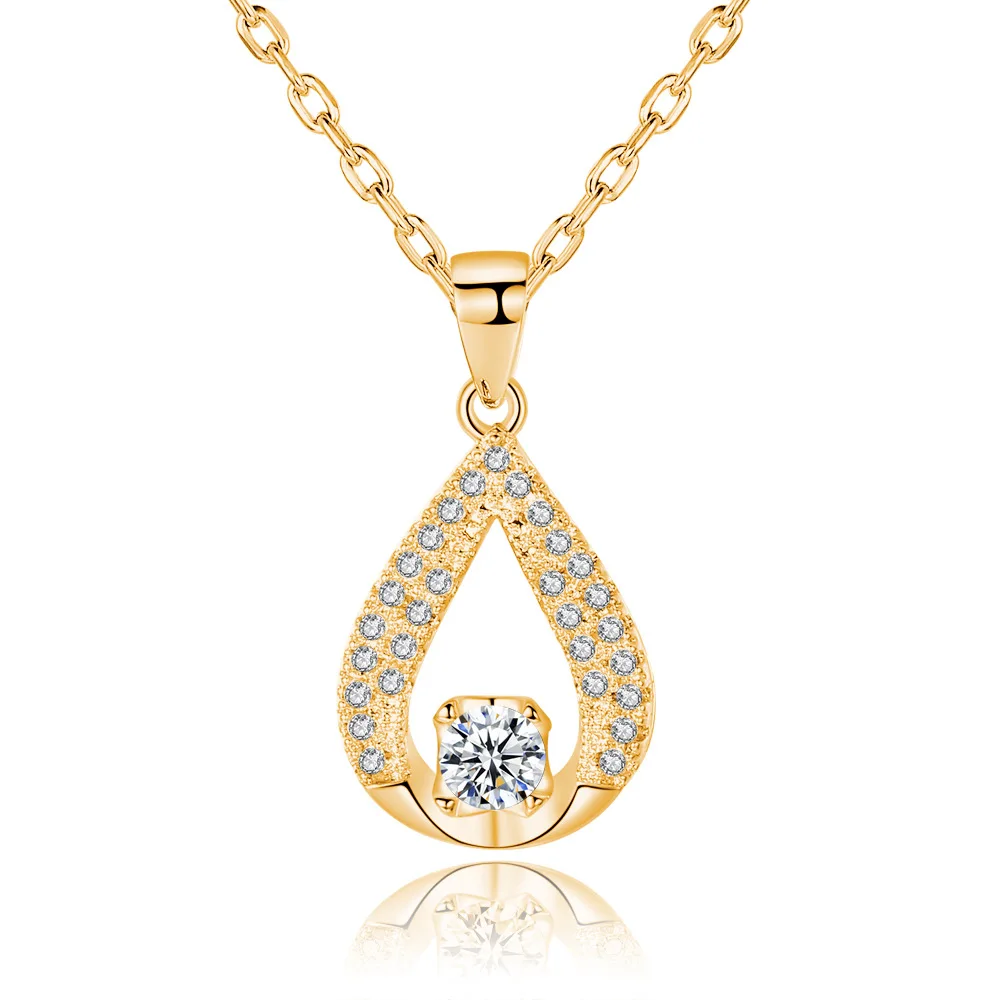 

YBB50 925 Sterling Silver Fashion Water Drop Necklace