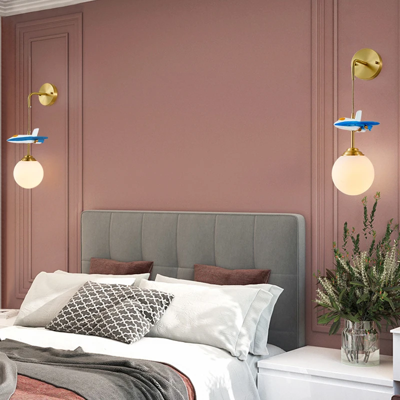 Настенный светильник для детской комнаты зеркальные светодиодные лампы декора