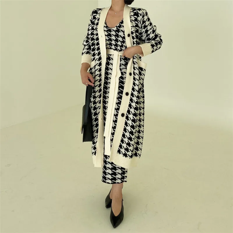 Женское трикотажное платье-жилет Sungtin свободное повседневное длинное