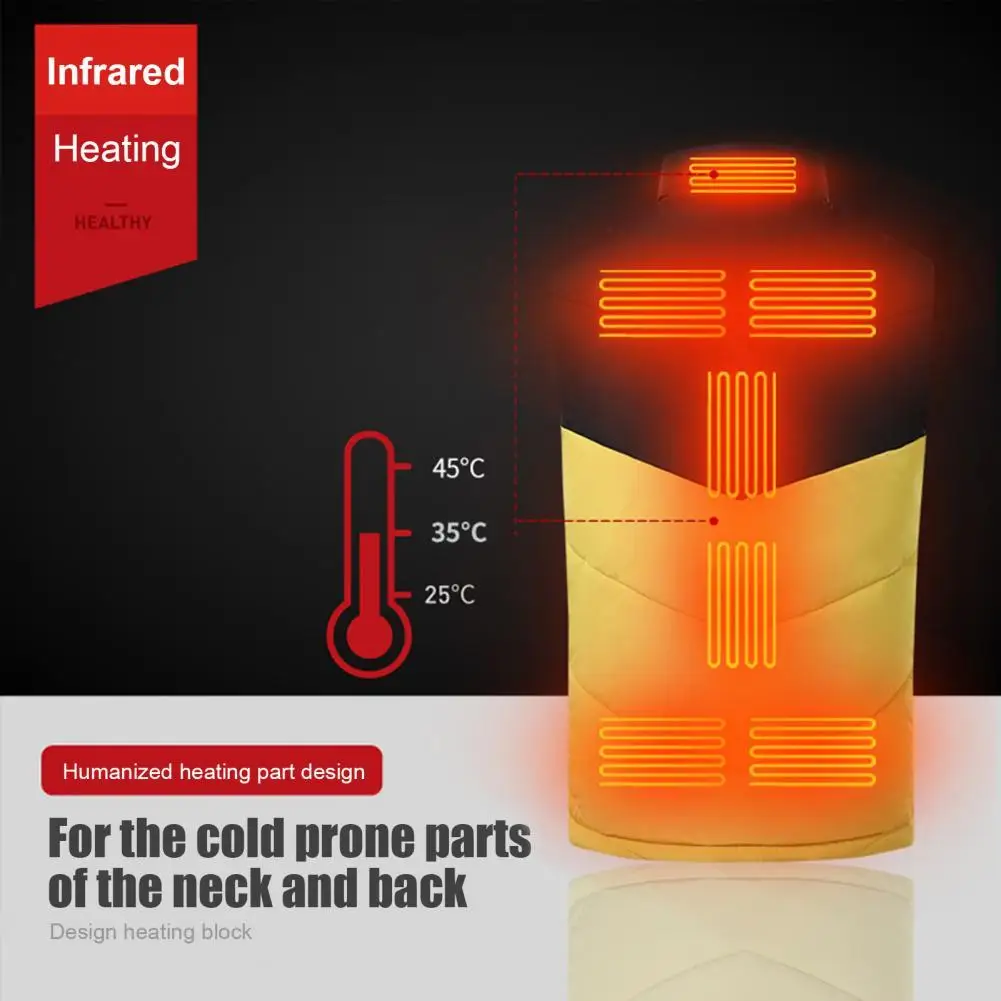

Wear Resistant Elastic Windproof Winter Heating Jacket Thermal Clothing