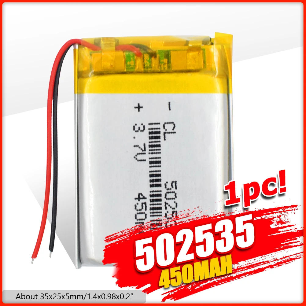 1/2/4 шт 3 7 V литий полимерный Батарея 052535 502535 MP4 MP5 сделай себе сам подарки игрушки 450