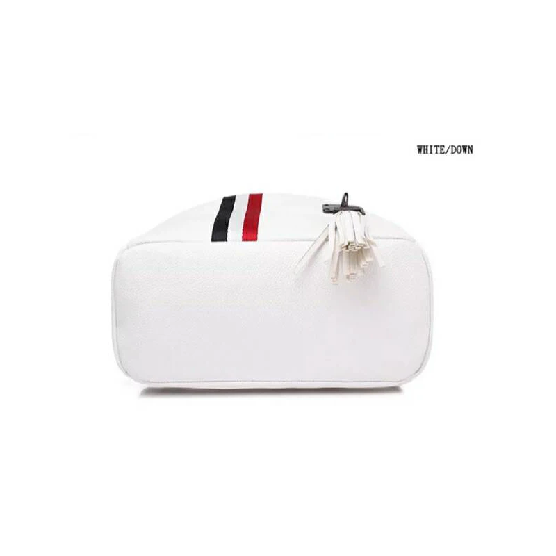 Fashion Backpack Female Shoulder Bag All-purpose PU Waterproof Double Shoulder Bag Casual Portable Bear Pendant