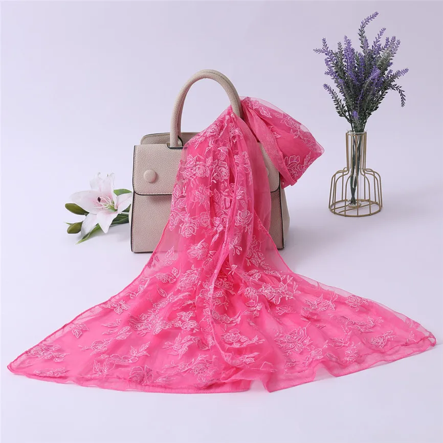 Мягкий Шифоновый Шарф женский шарф с градиентным принтом модный качественный