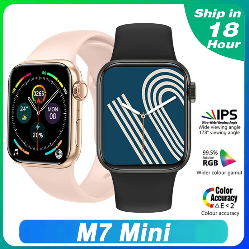 Новинка 2022 умные мини-часы M7 IP68 Bluetooth диаметром 41 мм Смарт-часы PK IWO 14 Pro Series 7 M16 Mini -
