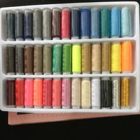 39pcsset yarn crafts sewing threads 39 colors sewing thread spools hand embroidery polyester sewing threads yarn spools