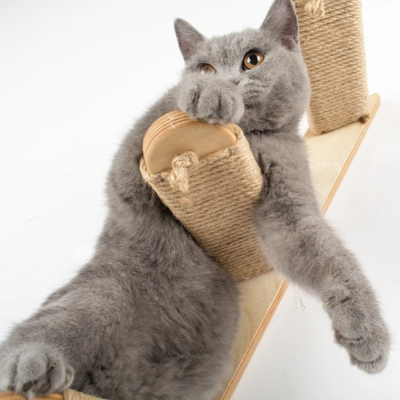 Кошка &quotнастенная&quot Лестница игрушка Кот настенные укус пеньковая веревка Paw