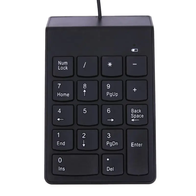 USB 18-ключи Num Pad Mini цифровой номер клавиатуры для ноутбука Примечание Plug and Play