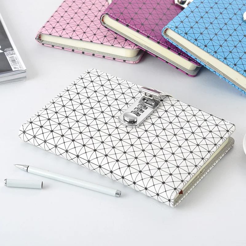 

Кожаный дневник блокнот с замком для бизнеса винтажный дневник Мягкая Обложка Блокнот 80 листов канцелярские товары принадлежности подарок