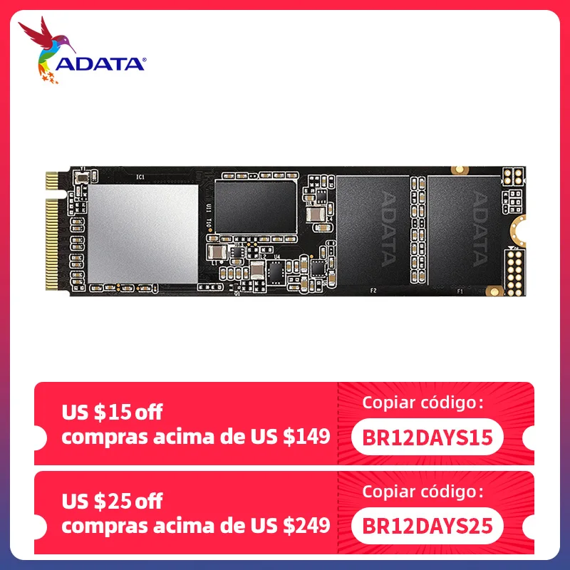 Твердотельный накопитель XPG SX8200 PRO PCIE GEN3X4 M.2 2280 3500/3000 Мб|Внутренние твердотельные