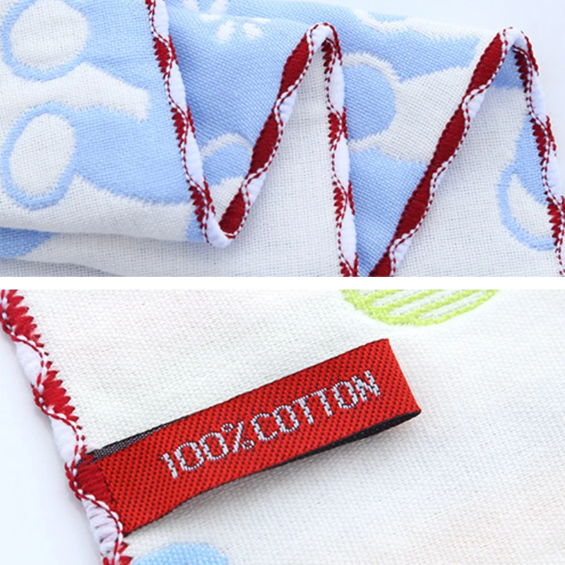 

6 Layers of Gauze Burp Cloths Baby Stuff for Newborns Bibs Burp Cloths Cotton Hanky Muslin Feeding Bib Baberos Bebe Algodon