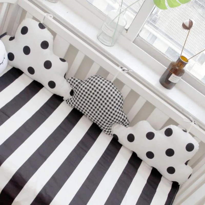 Детский бампер для кроватки хлопок в форме облака колыбель новорожденных