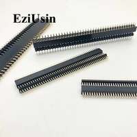 2 pairs 2x40p50p double row male female 2 542 01 27mm breakable pin header pcb jst connector strip for arduino diy