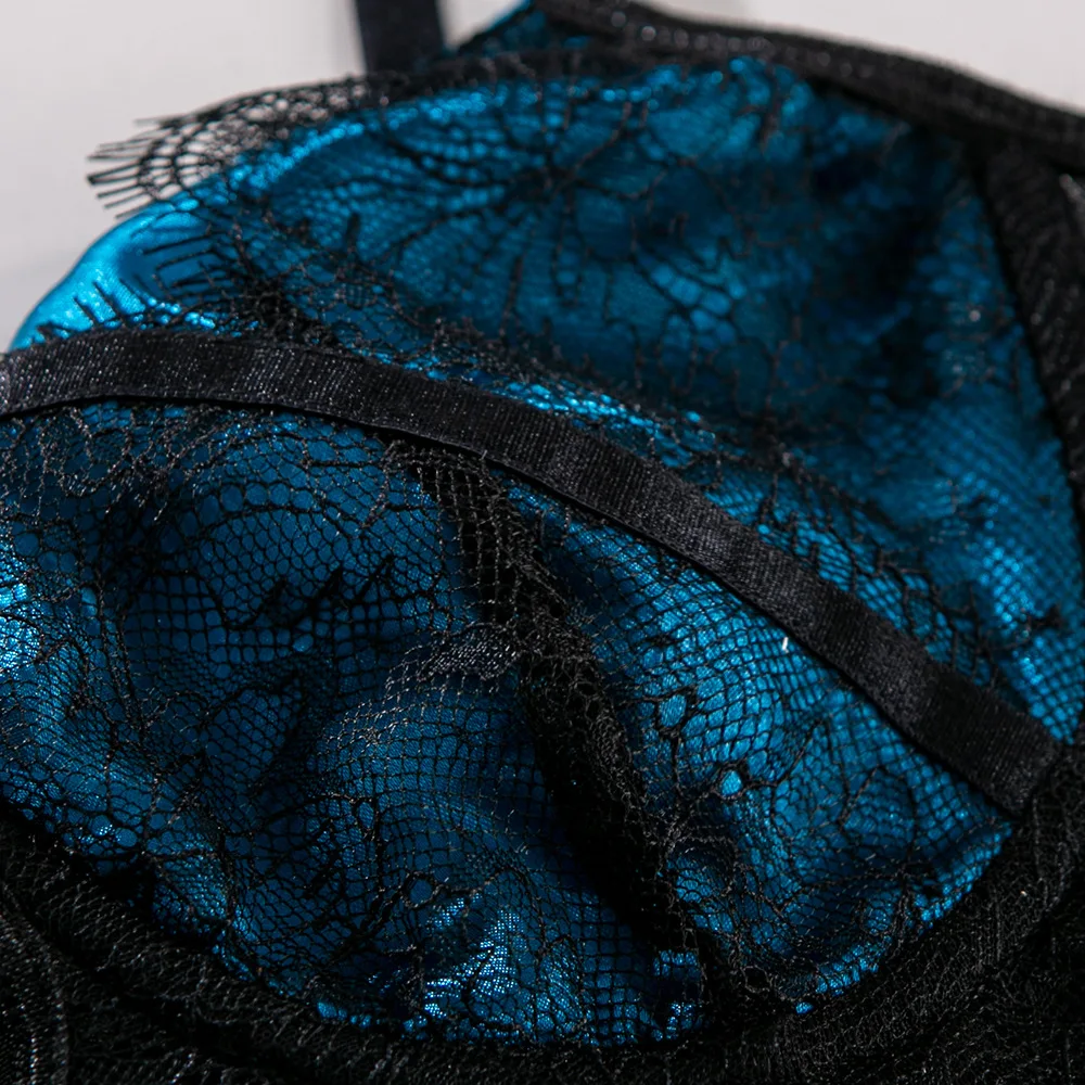 

Yimunancy Lace Bodysuit Women Bandage Patchwork Mesh Bodysuit 2020 Summer Ladies Sexy Teddies Bodysuit Summer Overalls