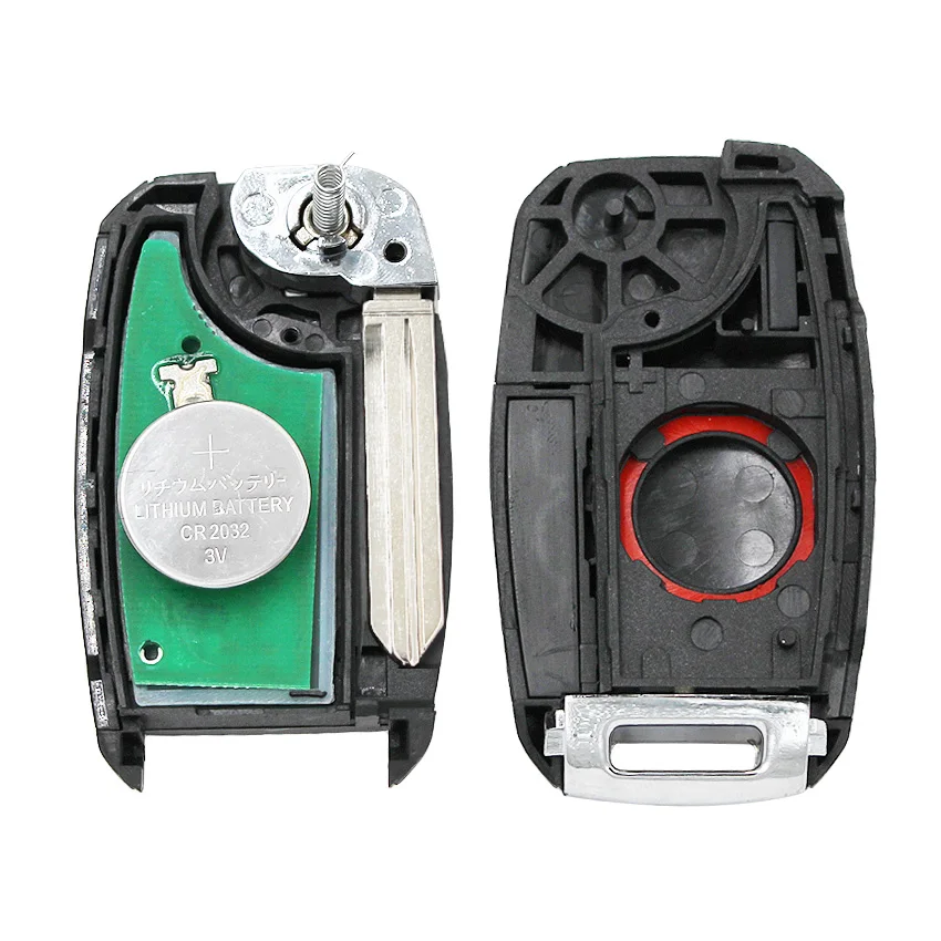 Складной умный пульт дистанционного управления с 3 кнопками брелок 433 МГц чипом