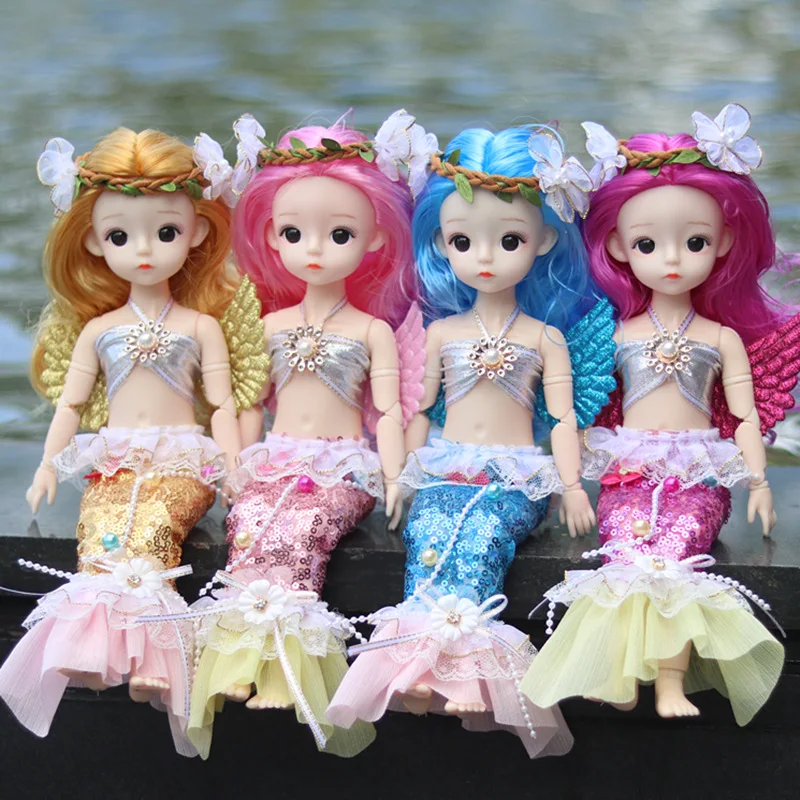 

Bjd Doll 30cm 22 Movable Joints Fashion Dress Doll With Cool Dress Suit DIY Bjd Doll Gifts For Girl Handmade Beauty BJD Toy