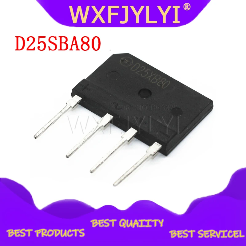5 шт. D25XB80 D25SBA80 мостовой выпрямитель 25A 800V 25xb80 dip плоский мост | Электронные