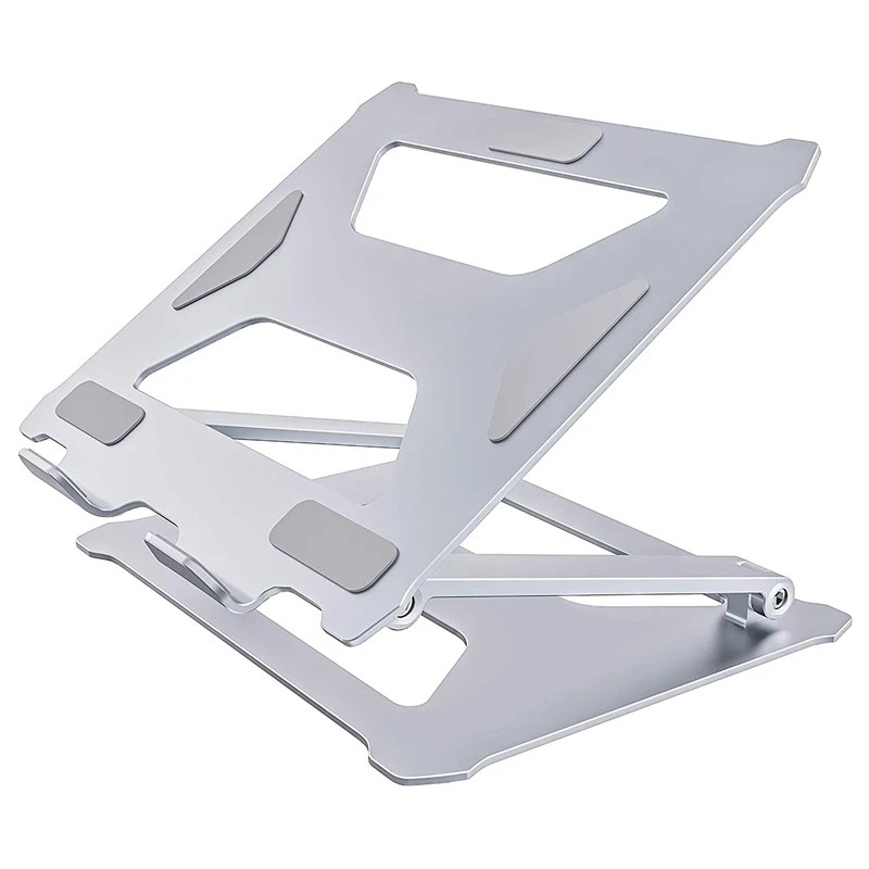 

Laptop Stand for Desk, Aluminum Computer Stand - Adjustable Holder for Notebook with Heat-Vent - Ergonomic Laptop Riser