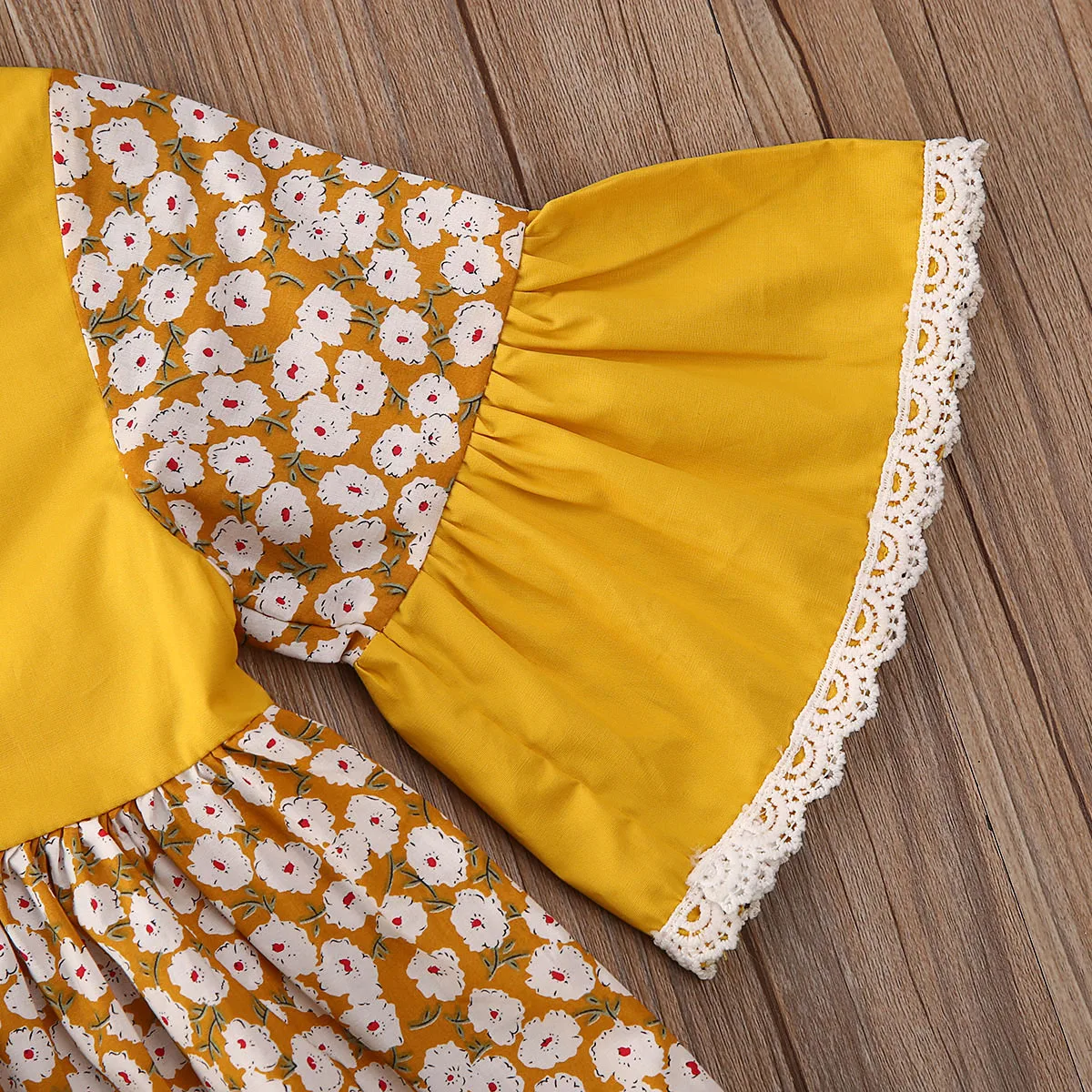 2020 Baby Summer Clothing Flower Kids Girl Princess Party Pageant Dress Wedding Formal Dresses Flare Long Sleeve Gown Set | Детская
