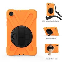 360 rotating silicone shockproof for samsung galaxy tab a 8 4 sm t307t307ut307 kids durable covershoulder hand strap