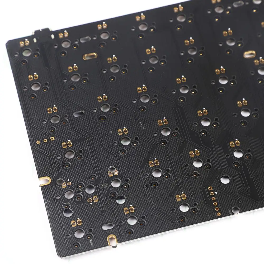 YMDK Горячая замена горячей замены Kailh разъем 96 PCB QMK полностью программируемая