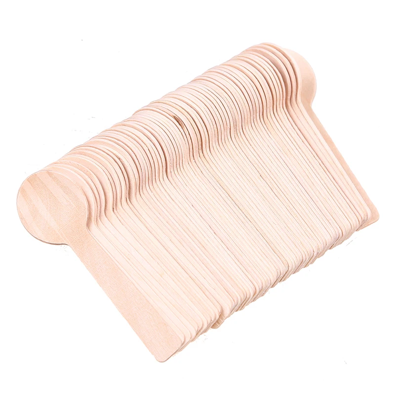 

100PCS Wooden Spoons Mini Ice Cream Dessert Spoons Biodegradable Utensil Spoon Birthday Wedding Party Kitchen Tableware