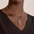 Новое ожерелье с подвеской в виде свиной носы в европейском и американском стиле панк модная трендовая индивидуальная простая цепочка до ключиц