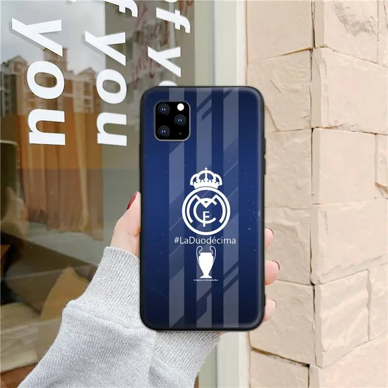 

Real Madrid Club Phone Case for iphone 6s 7 8 plus xr xs 11 12pro max mini Cover Fundas Coque
