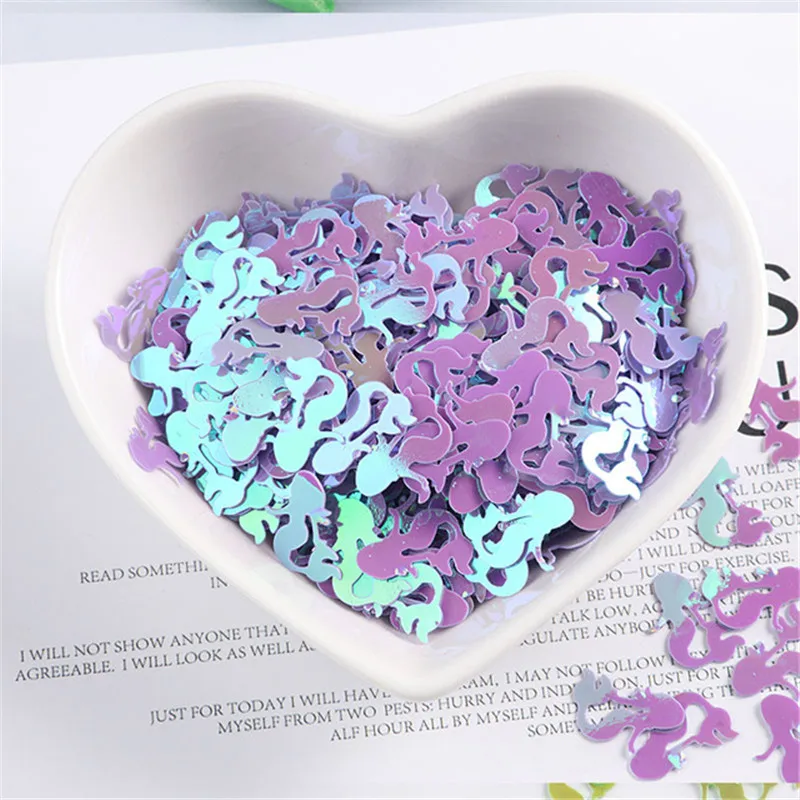 10G/600pcs/Pack Colorful Mermaid Shape Sequins PVC Paillettes Wedding Sewing Craft Garments Bags DIY Lentejuelas Accessories | Дом и сад