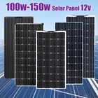 Солнечная панель батарея 12V 24V 300 Вт 200 Вт 150 Вт 100 Вт ETFE гибкий комплект зарядного устройства для аккумулятора телефона полная фотоэлектрическая домашняя система для автомобильной лодки