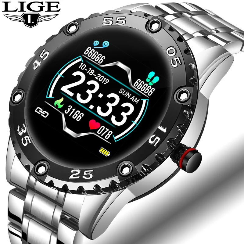 Смарт-часы LIGE для мужчин и женщин спортивный фитнес-трекер измерения сердечного