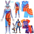 Детский костюм для косплея Mew из фильма космический Баскетбол Джем 2, трикотажный комбидресс джема и спедирования, костюм для Хэллоуина, карнавальный нарядный костюм, Комбинезоны