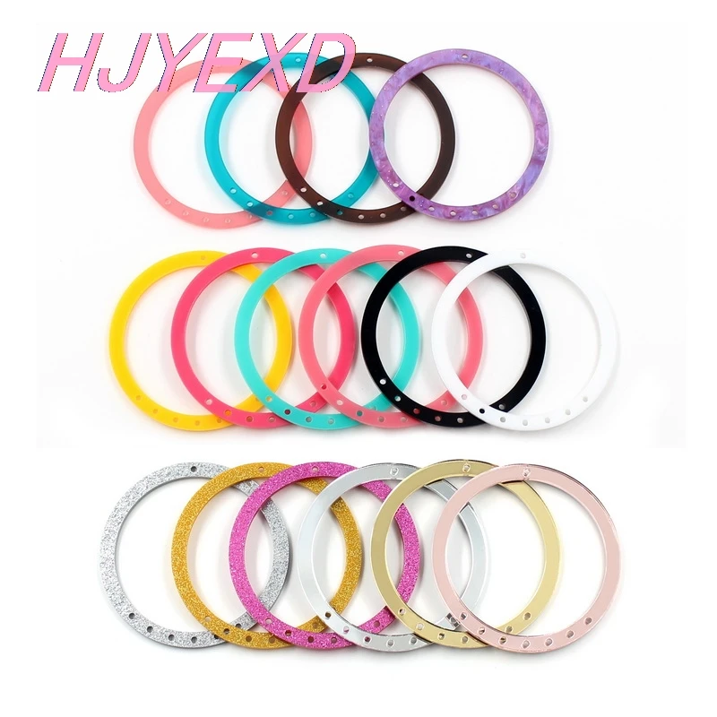 (4 шт./лот) фотоакриловые круглые серьги с 8 отверстиями украшения для диска DIY