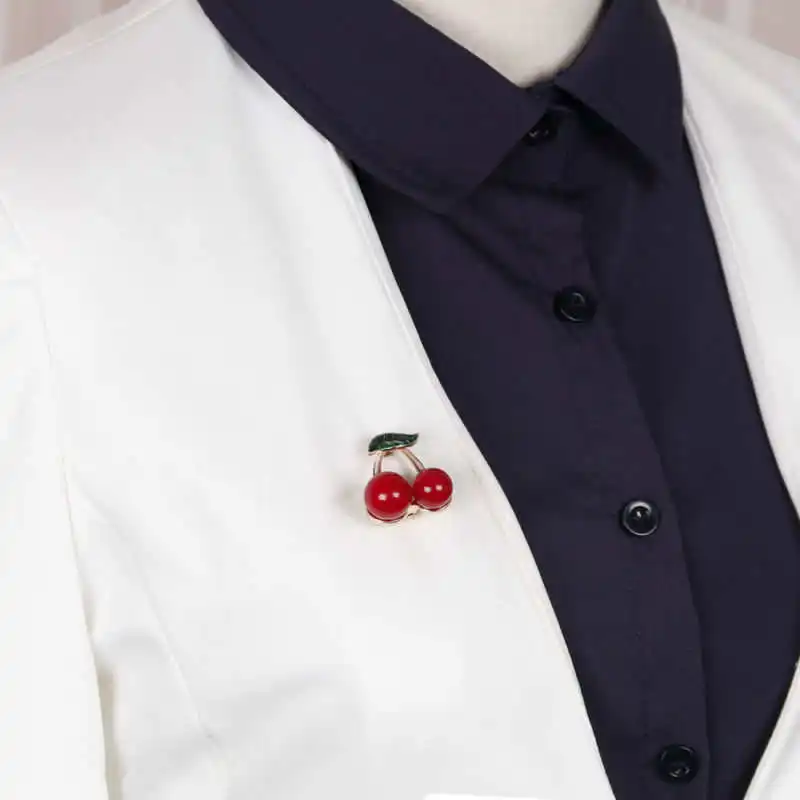 

Trendy Replica Topic Exclusive Blossom Cherries Brooch Pin Fashion Personality Alloy Drop Oil Brooch