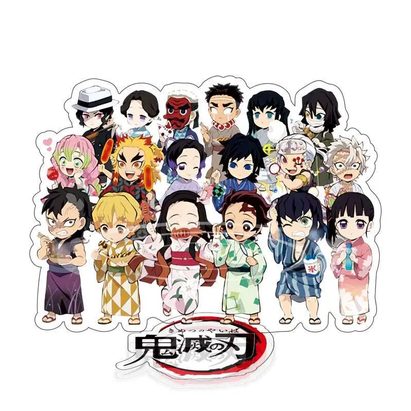 Аниме Demon Slayer Stand Kimetsu No Yaiba Kamado Tanjirou Nezuko Kanawo Zenitsu Inosuke Giyuu фигурка на акриловой