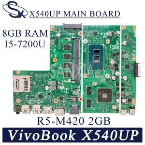 kefu x540up laptop motherboard for asus vivobook r540up r540u x540u f540u original mainboard 8gb ram i5 7200u r5 m420 2gb free global shipping
