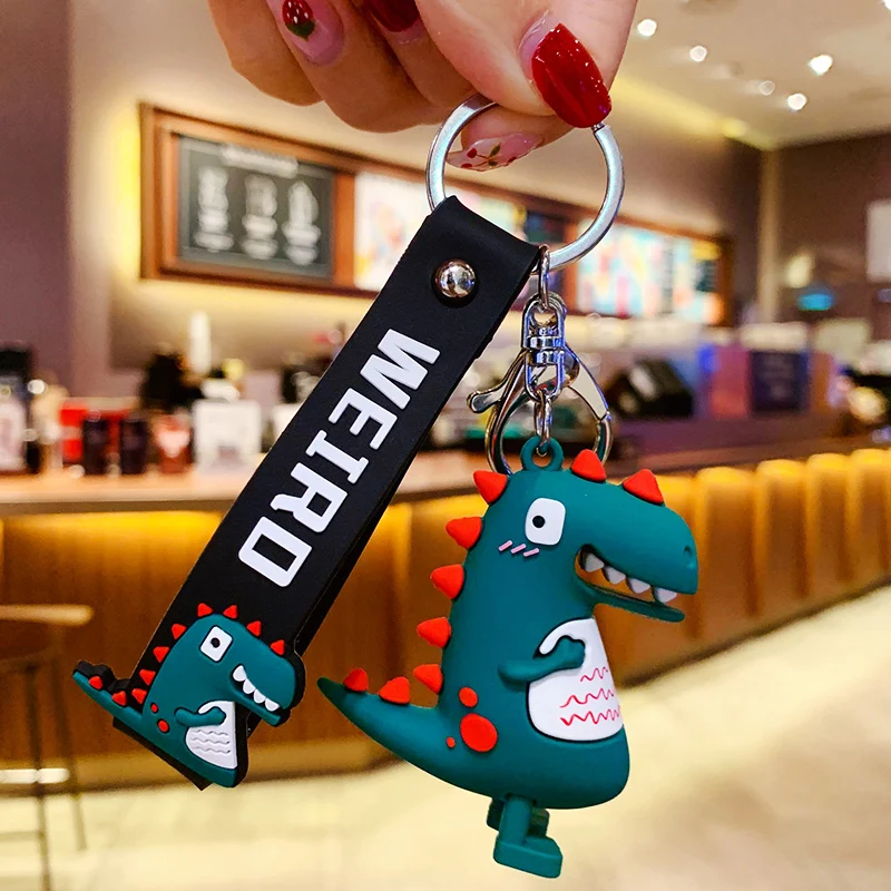 Милый брелок для ключей динозавры Line Friends креативная Автомобильная сумка кольцо