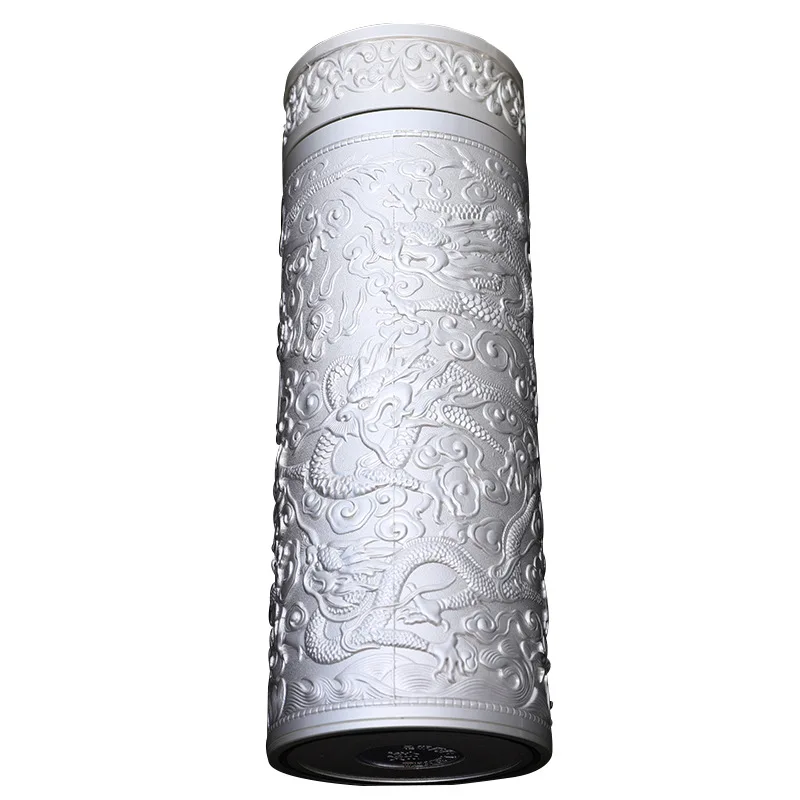 

Kowloon Pattern Sterling Silver Cup Sterling Silver Liner High-end Vacuum Flask Health Cup Gift Box
