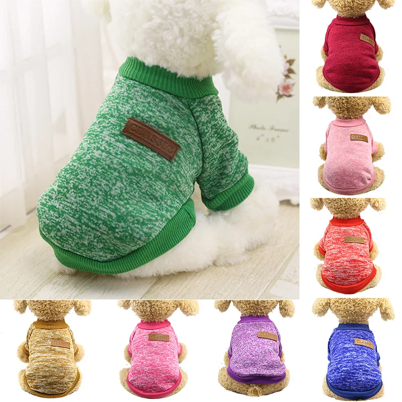 Классический собака пальто теплая одежда с принтом в виде собак щенков для