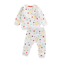 2021 newborn cotton baby boys girls clothes set winter and autumn baby long sleeve t shirtlong pants suit baby costume