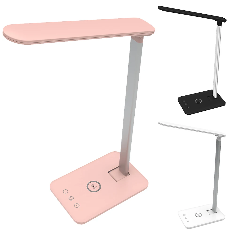 

LED Desktop Desk Lamp Wireless Charging Foldable Reading Lamp Dimmable Touch Eye Protection Book Lamp Bedroom Desktop Decoration