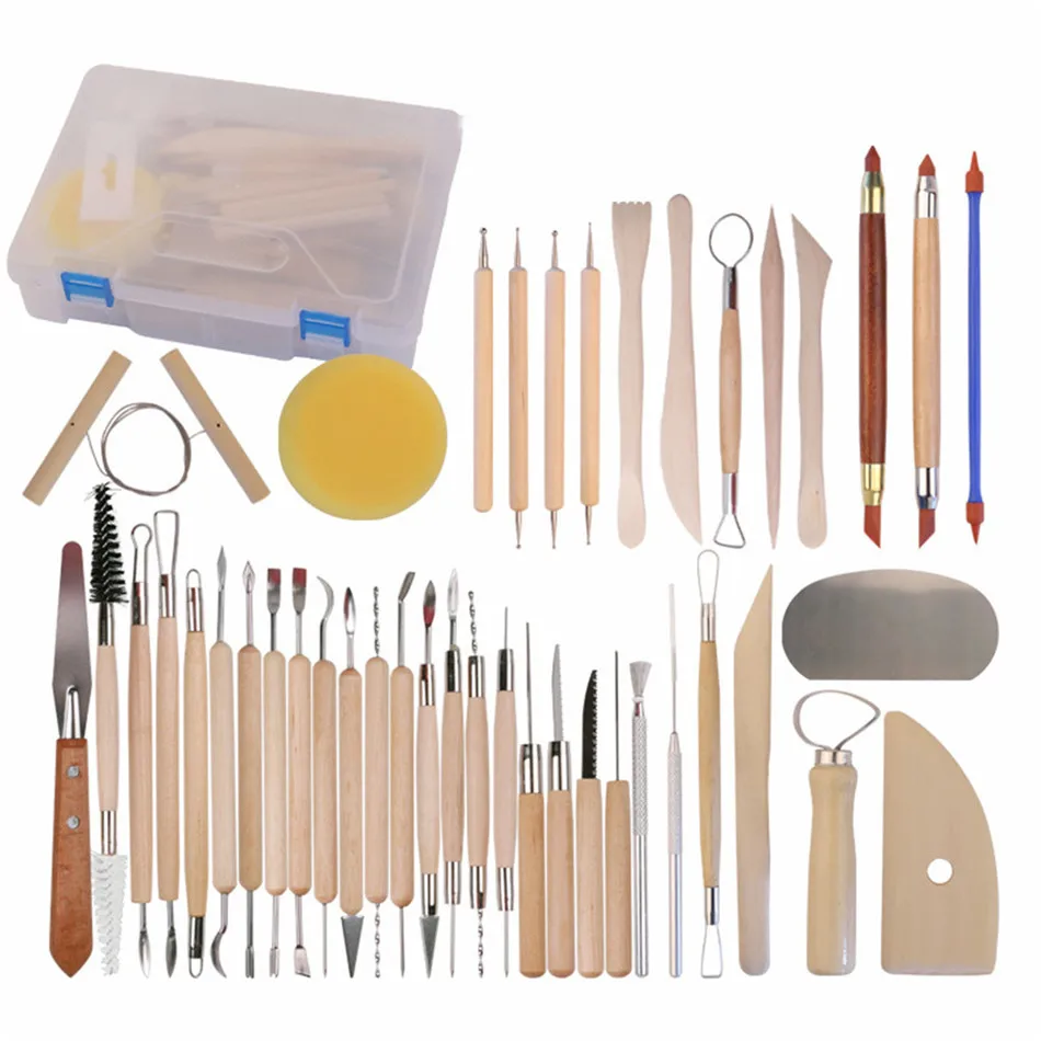 

Набор инструментов для работы с глиной, 42 предмета, резьба, керамика
