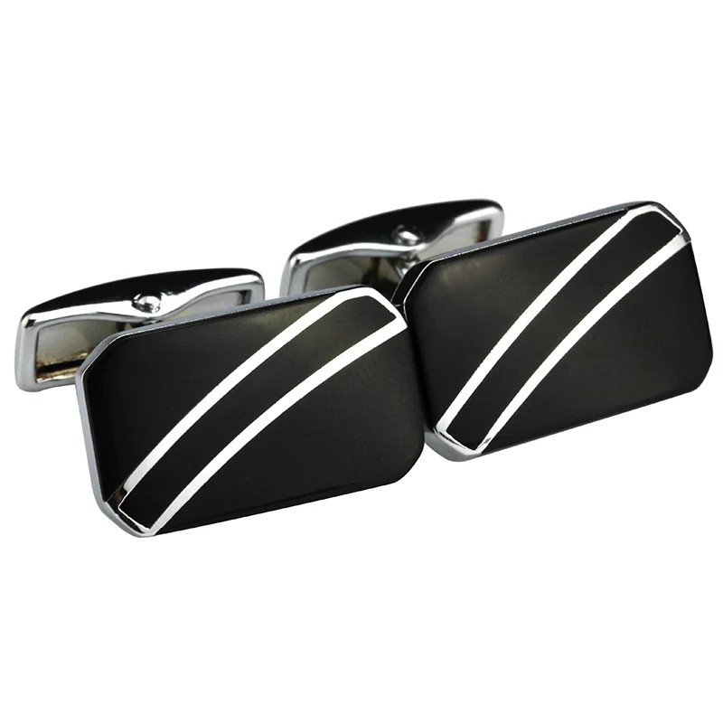 Запонки мужские в полоску французские шпильки аксессуары для рубашек костюмов