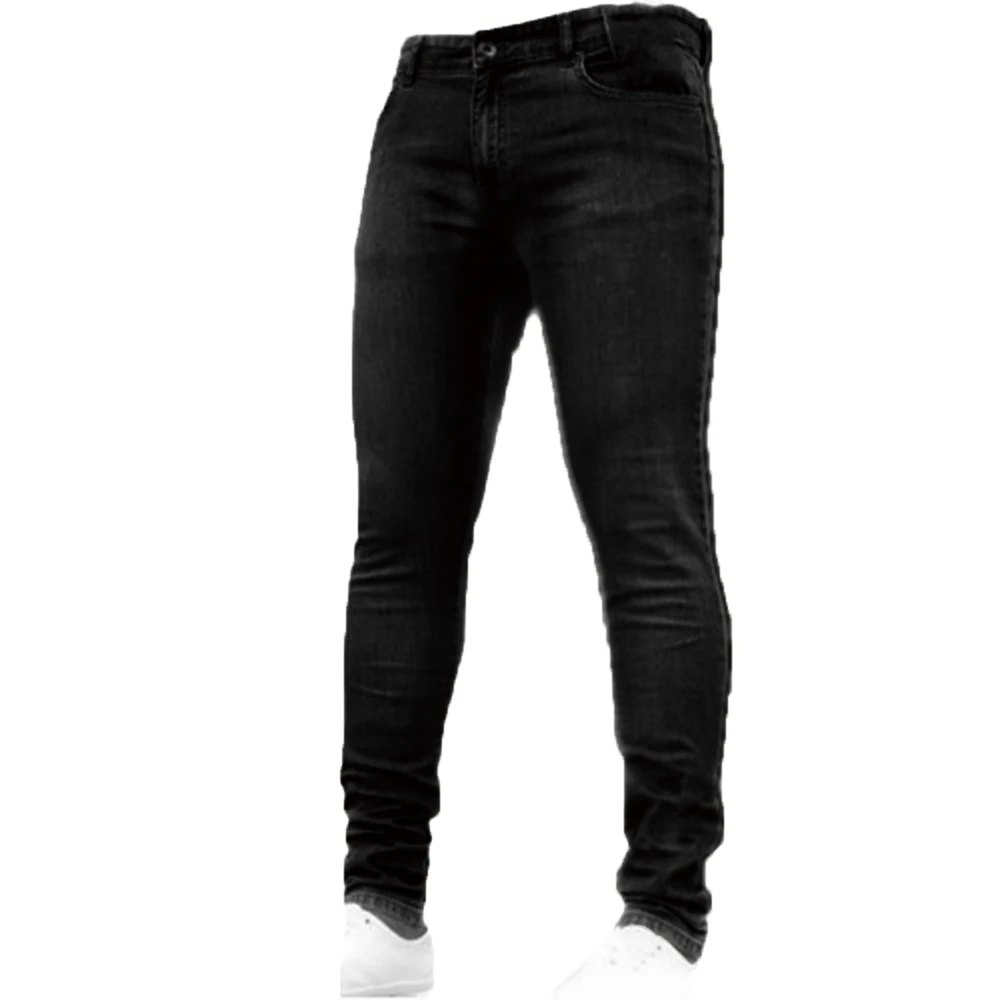 

Men Jeans Denim Pants Black Jeans Long Trousers Casual Men Clothing Solid Blue Pants Skinny Jeans Men