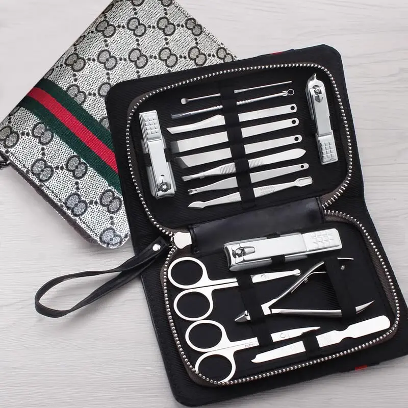 Инструмент для маникюра и педикюра из нержавеющей стали 15 шт. | Красота здоровье