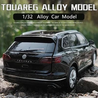 132 volkswagens touareg alloy car model diecasts toy vehicles metal car model simulation sound light collection kids toy gift